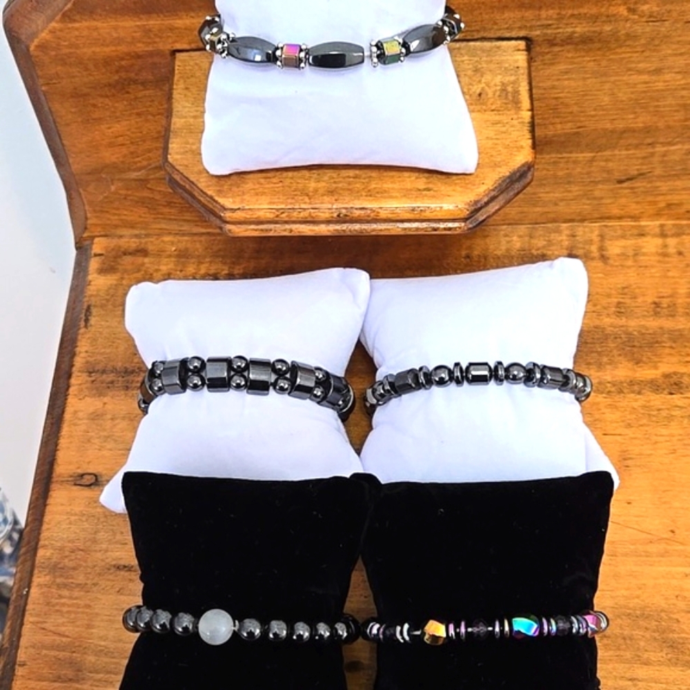 Hematite Stretch Bracelet Lot